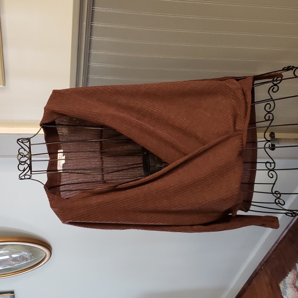 👚FAVLUX FASHON FAUX WRAP SWEATER 👚